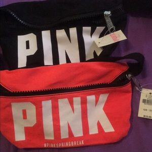 Bundle of 2 PINK fanny packs